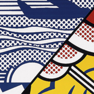 昊美术馆 罗伊·利希滕斯坦 Roy Lichtenstein《工业与艺术》59.5x73cm 1990 胶板版画