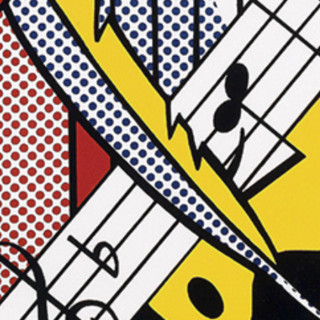 昊美术馆 罗伊·利希滕斯坦 Roy Lichtenstein《工业与艺术》59.5x73cm 1990 胶板版画