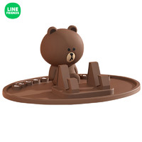 LINE FRIENDS 布朗熊 多功能车载手机支架