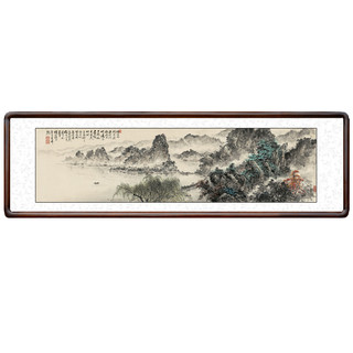 泓砚 蔡景星《借问西湖》 66x216cm 新中式客厅装饰画 国画 山水画