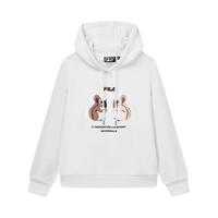 FILA 斐乐 Heritage 女子运动卫衣 F11W048219F-WT 标准白 M