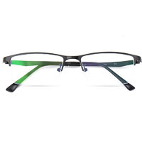 目匠 5169 亮黑色合金眼镜框+1.67折射率 变灰色镜片