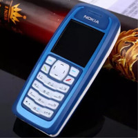 Nokia/诺基亚3105电信版经典直板按键3100移动备用学生手机 3100移动版蓝色 套餐二 64MB 中国大陆
