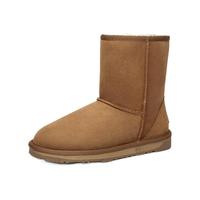 EVERAU 女士中筒雪地靴 EA3003A 栗色 35