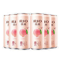 RIO 锐澳 洋酒 鸡尾酒 预调酒 白桃味330ml*6