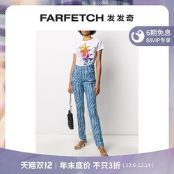 JUSTcavalli Just Cavalli女士斑马纹牛仔裤FARFETCH发发奇