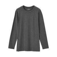 MUJI 無印良品 男士圆领长袖T恤 FAB40C1A