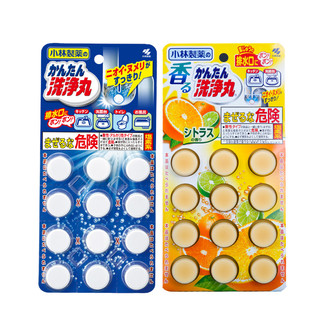 KOBAYASHI 小林制药 排水管清道夫 12片*2盒 无香+柑橘香