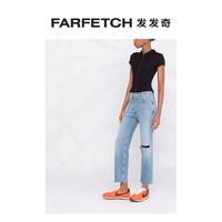 Re/Done 女士撕裂效果细节牛仔裤FARFETCH发发奇