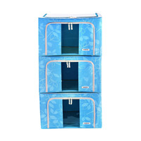 LOCK&LOCK 乐扣乐扣 LLB5158BLF003 收纳箱 58L*3个 蓝色