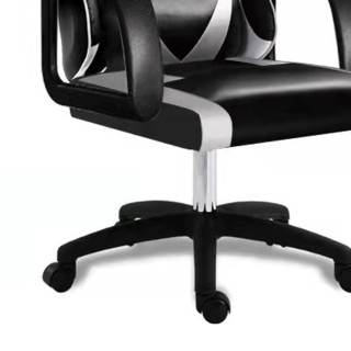 京屋 人体工学电脑椅 黑白 固定款