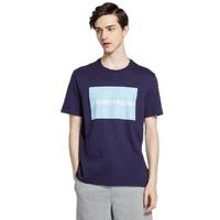 卡尔文·克莱 Calvin Klein 男士短袖T恤 41BK744 蓝色 L