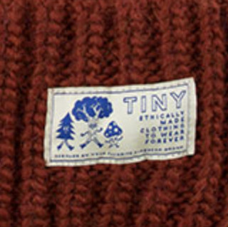 Tinycottons AW21 儿童圆顶针织帽 纯色款 暗铜色