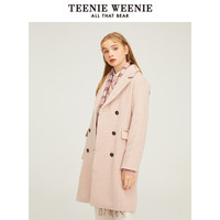 TEENIE WEENIE Teenie Weenie TTJW201122W1 女士中长款双排扣羊毛呢子大衣