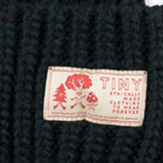 Tinycottons AW21 儿童圆顶针织帽 纯色款 深蓝色