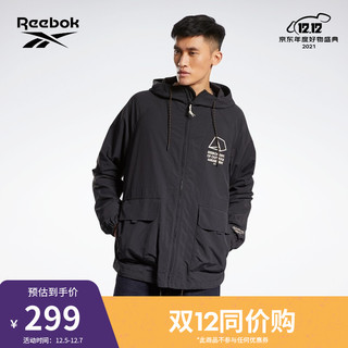 Reebok 锐步 运动经典CL CP WB男女款运动休闲潮流夹克 H45343_黑色 A/M