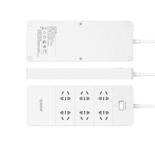 ORICO 奥睿科 HPC-6A5U-V1 新国标智能插排 六孔位五USB 1.5m