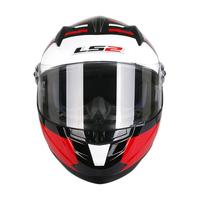 LS2 FF358 摩托车头盔 全盔 黑红莫西干 XL码