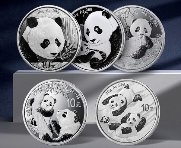 2022版中国熊猫银币 30克 999足银