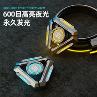 异爵 黑科技指尖陀螺限量版破刃金属夜光手指指间解压减压神器男孩玩具 星核星辰蓝双面发光多功能旗舰版