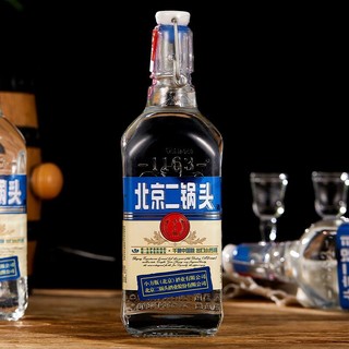 YONGFENG 永丰牌 北京二锅头 小方瓶 经典蓝标 42%vol 清香型白酒 500ml*6瓶 整箱装