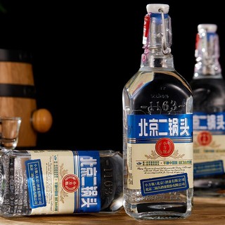 YONGFENG 永丰牌 北京二锅头 小方瓶 经典蓝标 42%vol 清香型白酒 500ml*6瓶 整箱装