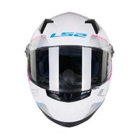 LS2 FF358 摩托车头盔 全盔 特白/粉红兰新干线 XXXL码