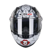 LS2 FF358 摩托车头盔 全盔 黑红蓝疯狂 L码