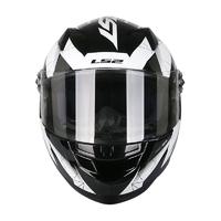 LS2 FF358 摩托车头盔 全盔 黑白弹道 XL码