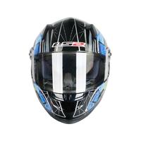 LS2 FF358 摩托车头盔 全盔 黑五彩轮盘 L码