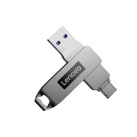 Lenovo 联想 小新 X3c Pro USB 3.1 U盘 金属银 128GB USB-A/Type-C双口