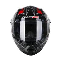 LS2 FF358 摩托车头盔 全盔 本田红狼图腾 XXL码