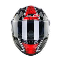 LS2 FF358 摩托车头盔 全盔 黑金火龙 XL码