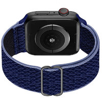 炫匠 Apple Watch1/2/3代 38mm表盘 尼龙编织表带 午夜蓝