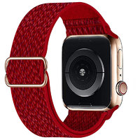 炫匠 Apple Watch1/2/3代 38mm表盘 尼龙编织表带 红色