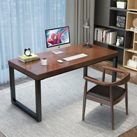 YPYS 优品元素 实木电脑桌台式家用简约书桌卧室简易写字学习桌办公长条桌子 长120*宽60*高75板厚5CM