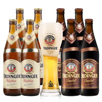 EDINGER 德国进口艾丁格（ERDINGER）500ml*12瓶啤酒爱尔丁格黑啤白啤