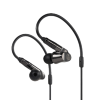 audio-technica 铁三角 ATH-IEX1 入耳式挂耳式圈铁有线耳机 黑色 3.5mm