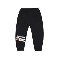 ABCKIDS F952213516 男童针织运动长裤 超黑色 80cm