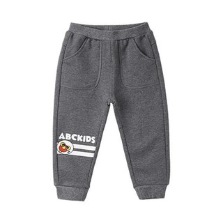 ABCKIDS F952213516 男童针织运动长裤 深灰色 80cm