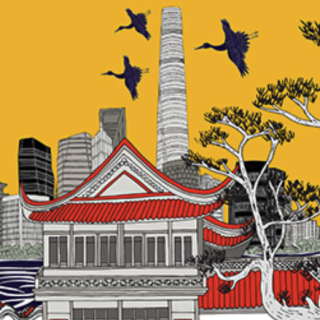 WE GALLERY 维格列艺术 Rob Pepper《龙墙故事-上海》106×60cm 2019 丝网版画