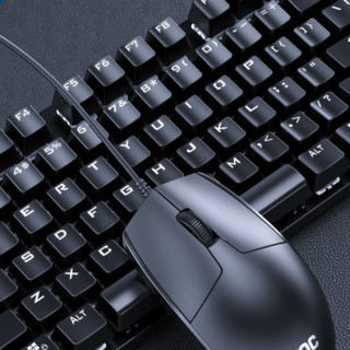 AOC 冠捷 GK410 机械键盘 青轴+MS100鼠标 键鼠套装 黑色