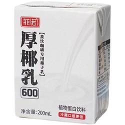 FEINUO 菲诺 厚椰乳mini椰浆椰奶生椰拿铁 咖啡调味烘焙奶茶店专用配料 迷你装 200ml*6盒