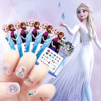 Disney 迪士尼 儿童指甲贴纸卡通纹身贴女孩美甲贴玩具 冰雪奇缘款圣诞节礼物