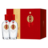 金六福 白酒 红运礼盒50度500mlx2瓶 白酒中秋年货礼盒 配礼袋 礼盒装500mlx2瓶