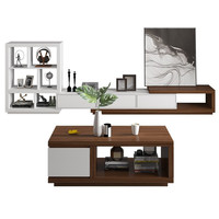 AHOME A家家具 DB1606 可伸缩电视柜+茶几