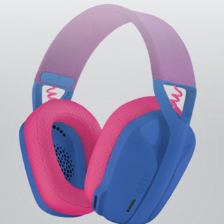 logitech 罗技 G435 头戴式耳罩式蓝牙游戏耳机 蓝色