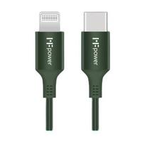 MFPower 米量 YF.MF003-G MFi认证 Type-C转Lightning 3A 数据线 TPE 1m 墨绿色