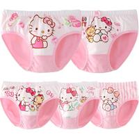 Hello Kitty 凯蒂猫 KTN255 女童三角内裤 5条装 O款 59cm