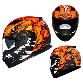 FASEED FS-817 摩托车头盔 全盔 橘怪兽 XL码